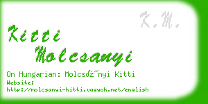 kitti molcsanyi business card